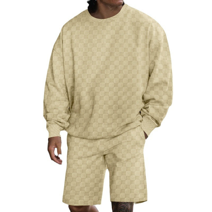Men's casual sweatshirt and shorts set Lisslune