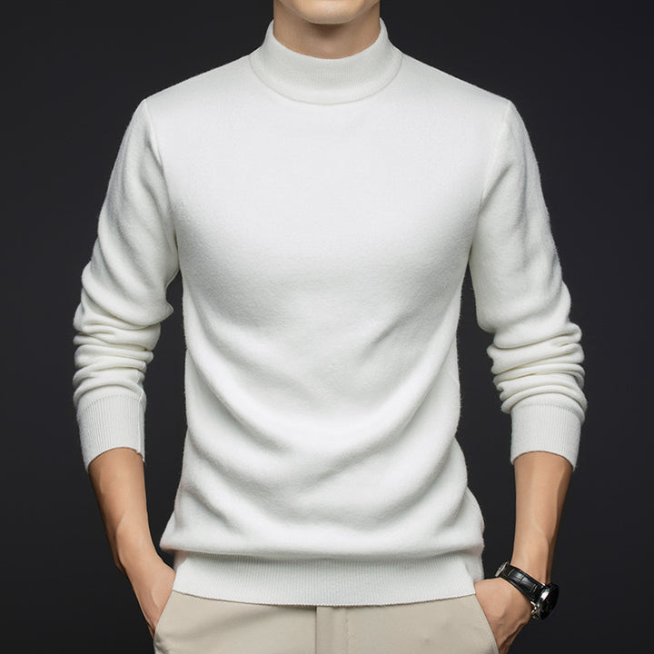 Men's fine turtleneck sweater made of high-quality cotton Lisslune