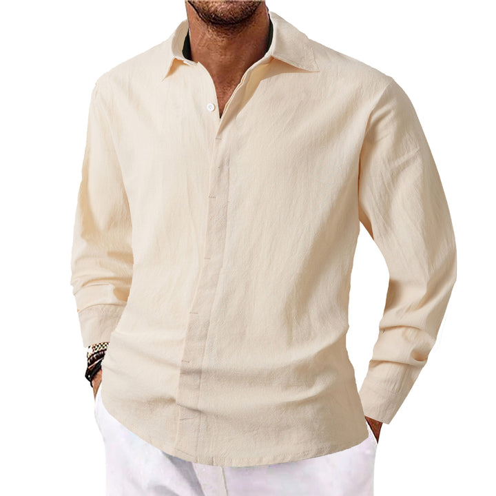 Men's Elegant Casual Shirt with Slim Fit Cut Lisslune