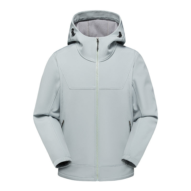 Men's technical multifunction jacket with adjustable hood collar and water-repellent material Lisslune