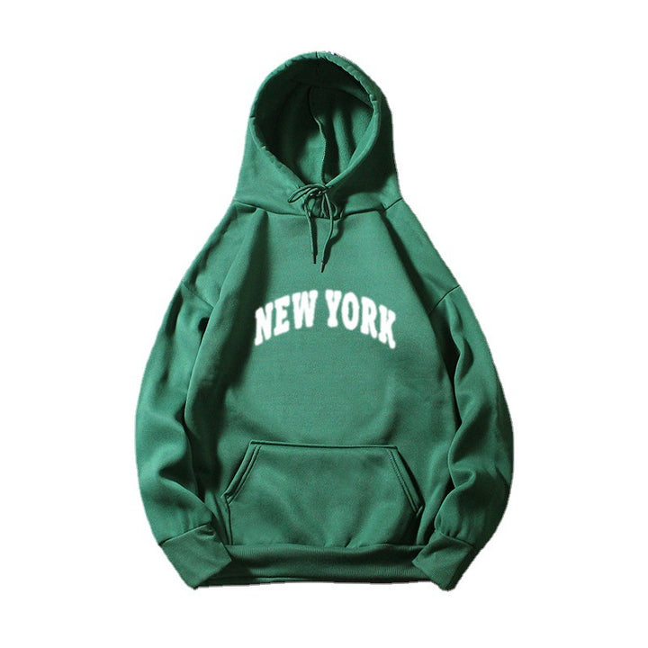 Women's Hooded Sweatshirt with Modern New York Lettering Lisslune