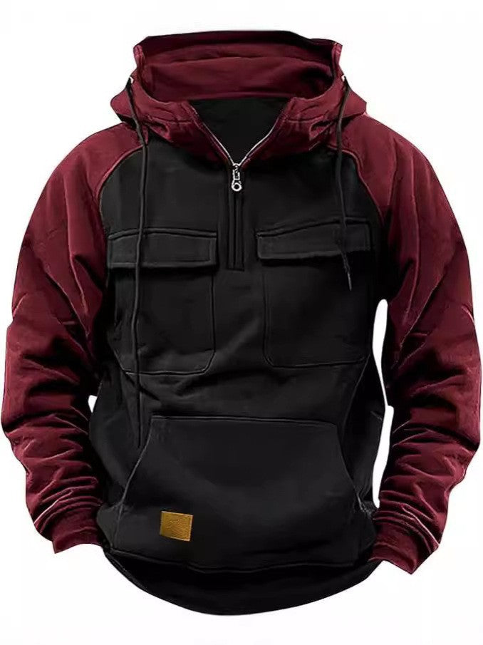 Men's stylish hoodie with functional pockets Lisslune