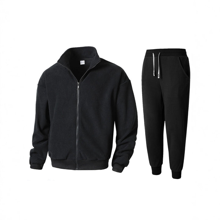 Men's Fleece Jacket and Jogging Pants Set Lisslune