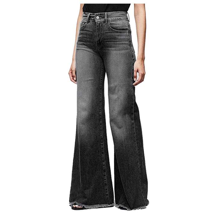 Women's High-Waisted Flared Jeans in Vintage Look Lisslune