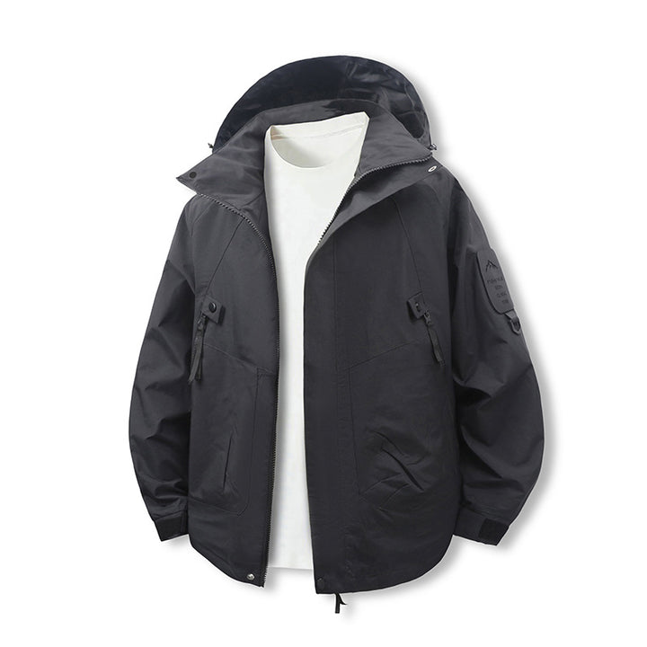 Men's Waterproof Outdoor Jacket In Sporty Design Lisslune