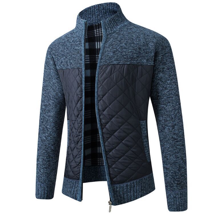 Men's fashionable hybrid jacket with textured outer material Lisslune