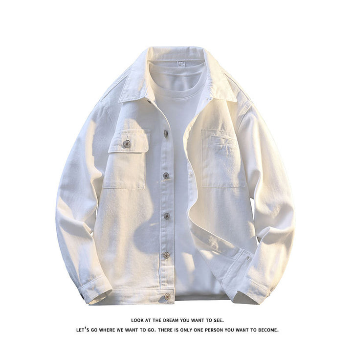 Men's casual jacket with two chest pockets and soft texture Lisslune