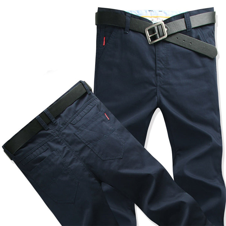 Men's Comfortable Cotton Chino Pants Lisslune