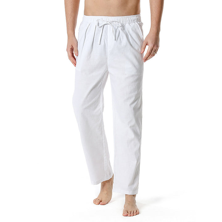 Men's airy summer pants with adjustable drawstring and side pockets Lisslune