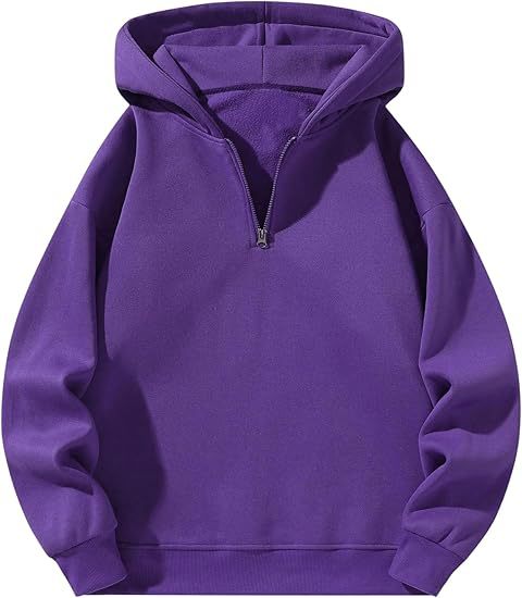 Men's sporty hoodie with half zipper Lisslune