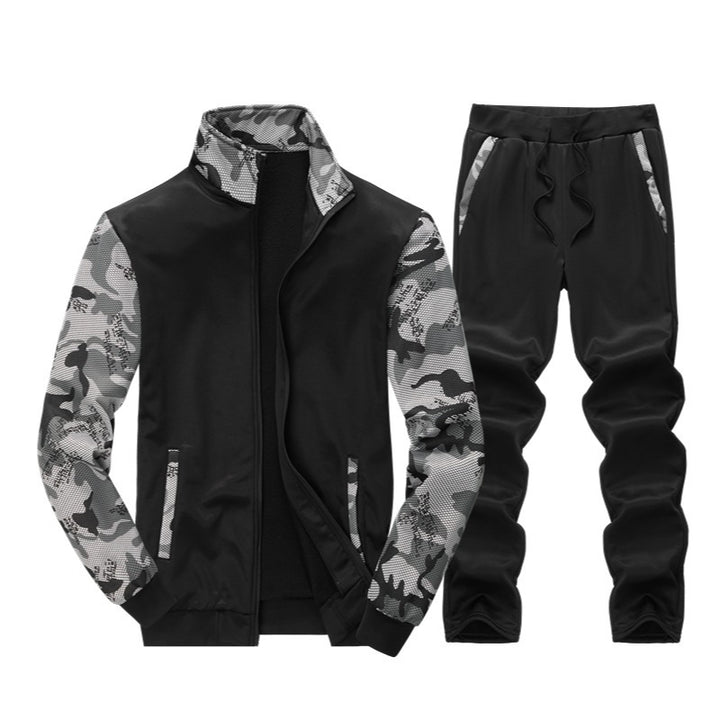 Men's Sporty Tracksuit Set with Functional Details Lisslune