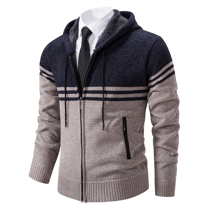 Men's fashionable hoodie with textured design Lisslune