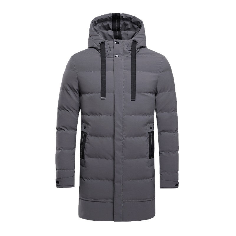 Men's insulated outdoor jacket with adjustable hood and functional pockets Lisslune