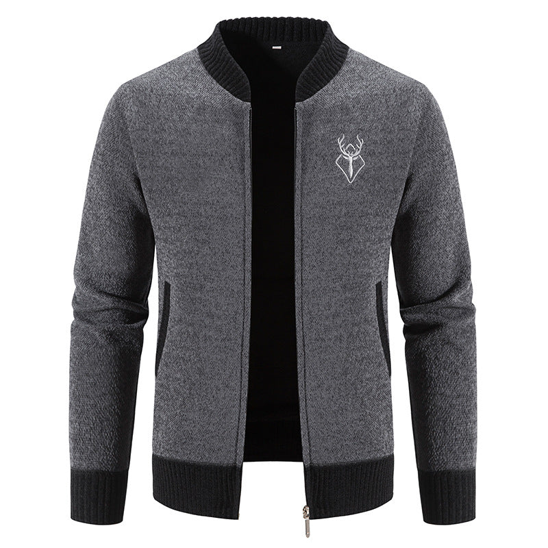 Men's fashionable casual jacket with textured design and practical pockets Lisslune
