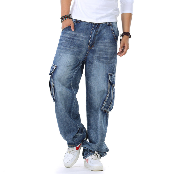 Men's Oversized Cargo Jeans Lisslune