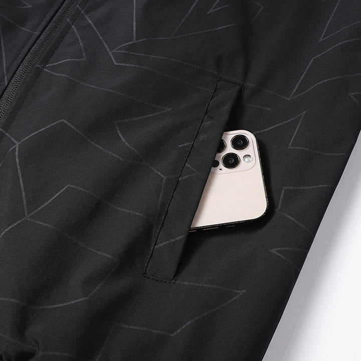 Men's fashionable transitional jacket with quilted design and elastic cuffs Lisslune