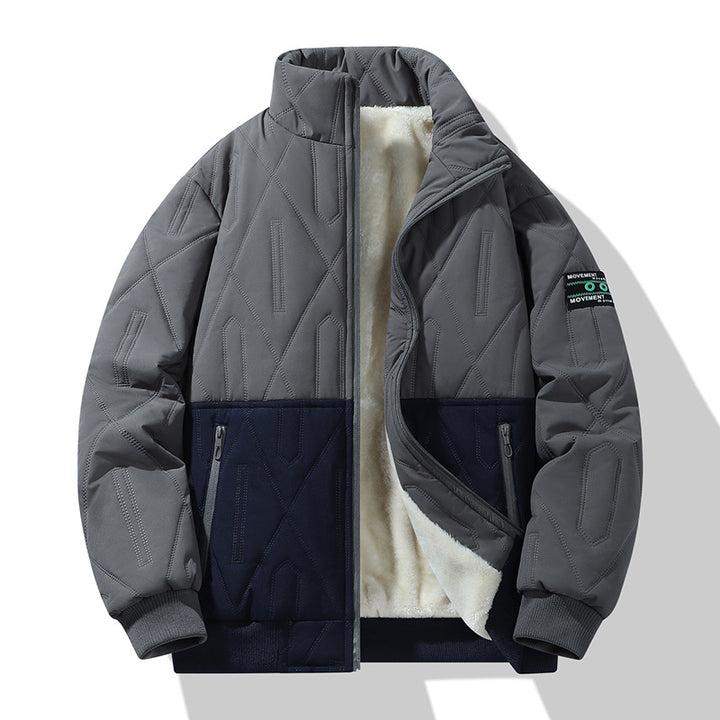 Men's insulated quilted jacket with high collar and soft inner lining Lisslune