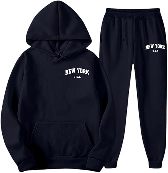 Women's Hooded Sweat Suit with high-quality material and modern lettering Lisslune