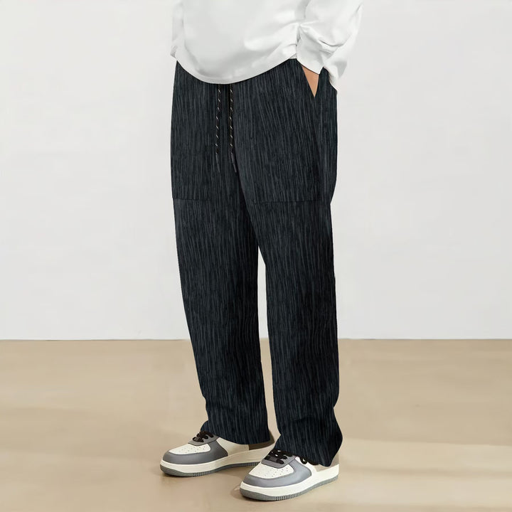 Men's casual leisure pants with innovative structural design and practical pockets Lisslune