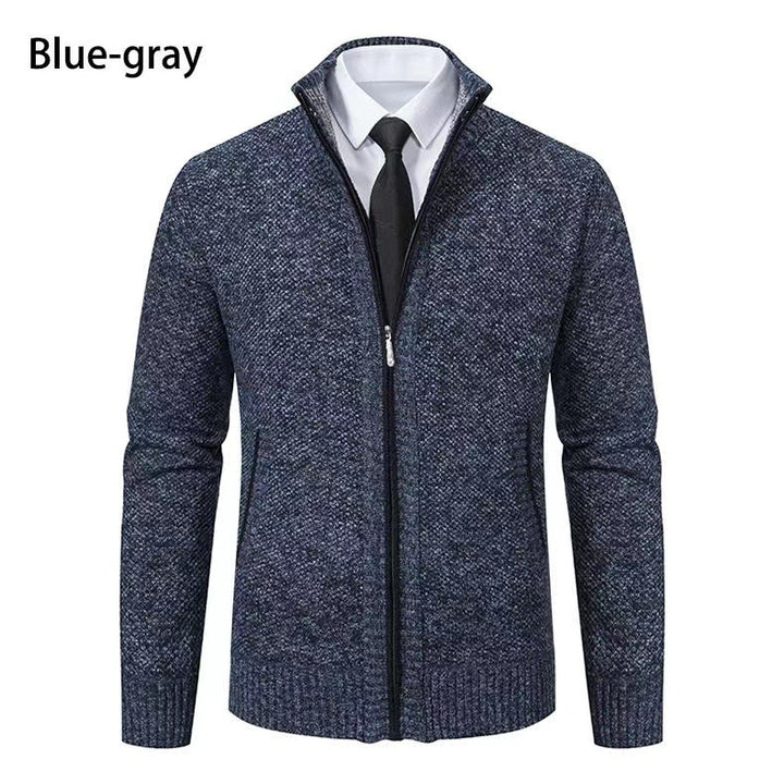 Men's stylish cardigan with zipper and practical pockets Lisslune