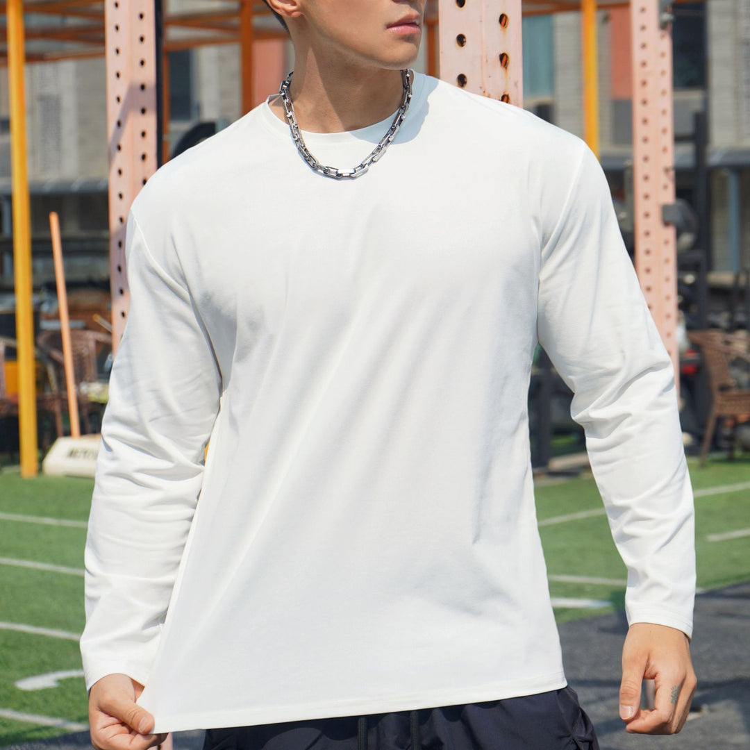 Men's Long Sleeve Sports Shirt with Breathable and Moisture-Regulating Technology Lisslune