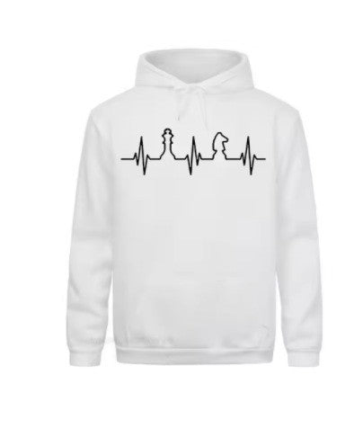 Women's Hoodie with Creative Chess Motif Lisslune