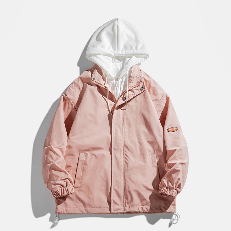 Unisex transitional jacket with hood and breathable inner lining Lisslune
