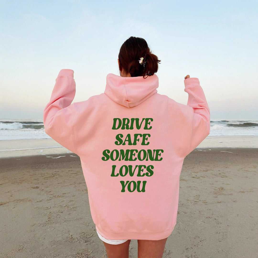 Women's hoodie sweatshirt with inspiring lettering and casual fit Lisslune