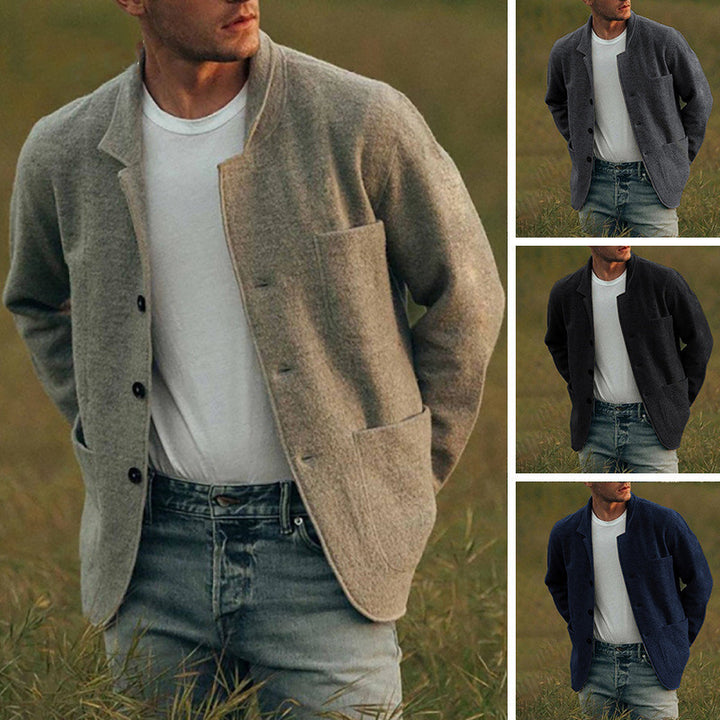 Men's comfortable and stylish cardigan with practical pockets Lisslune