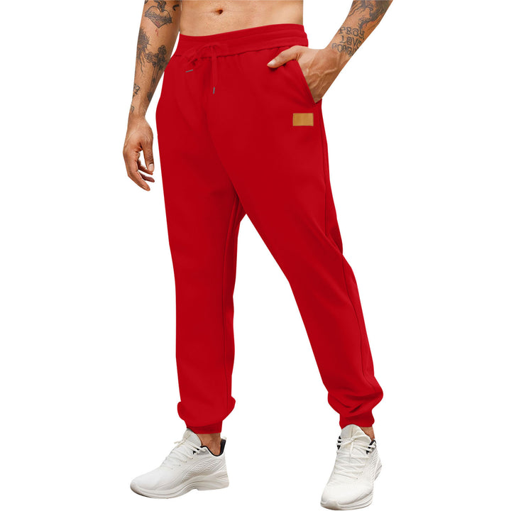 Men's sporty jogging pants with side zippered pockets and adjustable waistband Lisslune