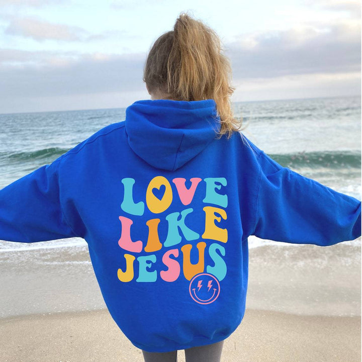 Women's Oversized Hoodie with Colorful Print Lisslune