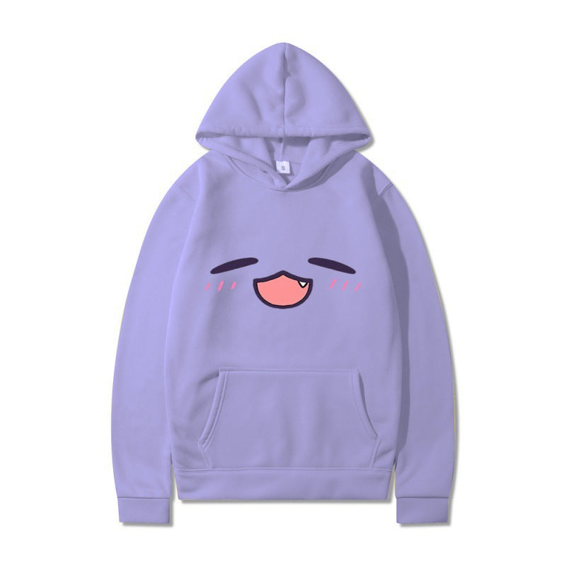 Women's hoodie with cheerful cartoon face and comfortable fit Lisslune