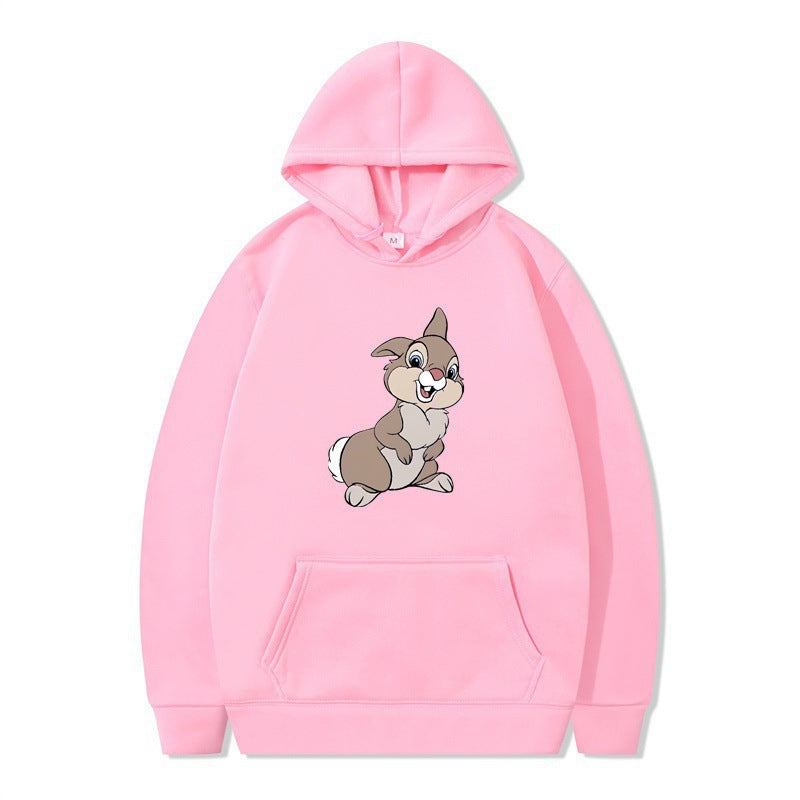 Women's hooded sweatshirt with cute rabbit design and comfortable kangaroo pockets Lisslune