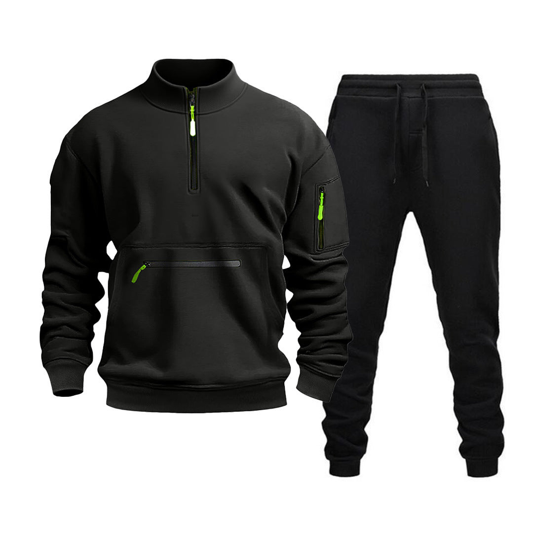 Men's sporty leisure set with practical zip pockets and modern cut Lisslune