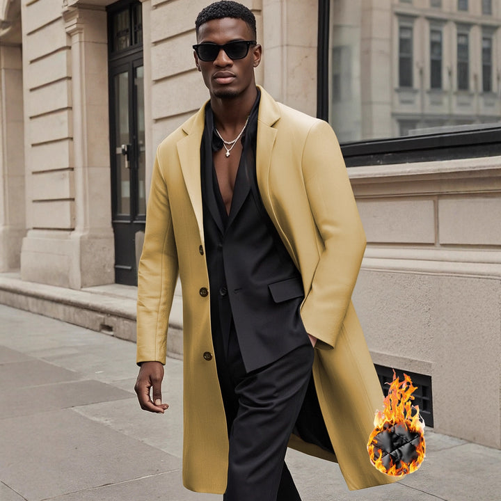 Men's elegant and stylish long coat Lisslune