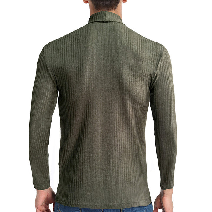 Men's fine turtleneck sweater made of textured knit Lisslune