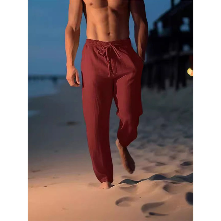 Men's breathable beach pants with adjustable waistband Lisslune