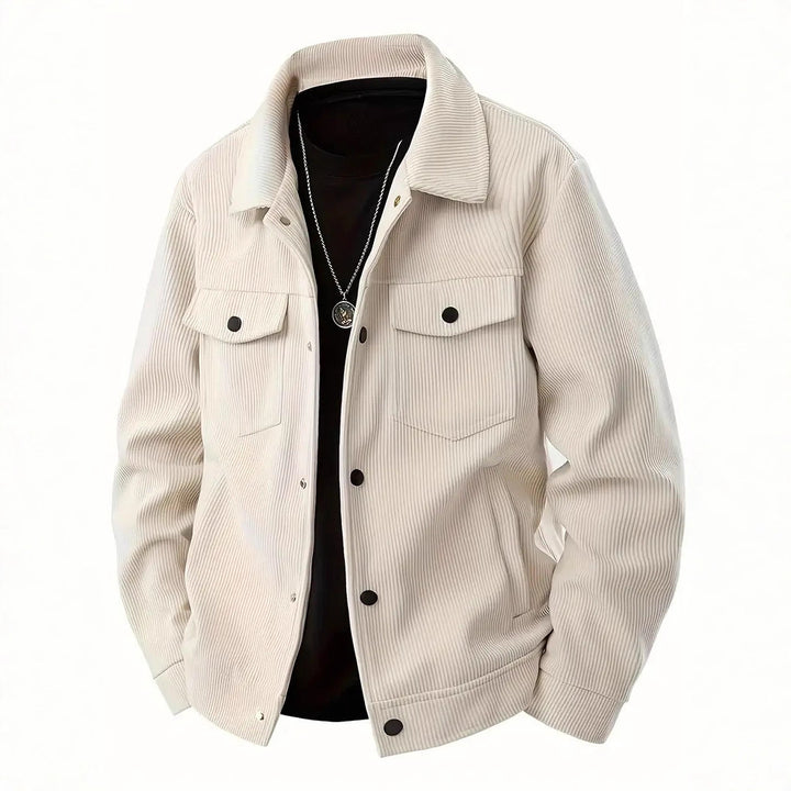 Men's structured top jacket with practical pockets Lisslune