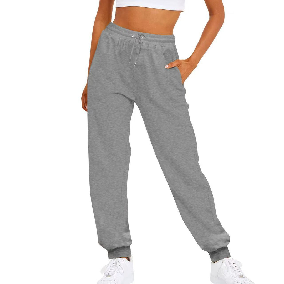 Women's comfortable jogging pants with elastic waistband and side pockets Lisslune