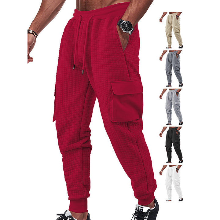Men's cargo jogging pants with breathable material and practical side pockets Lisslune