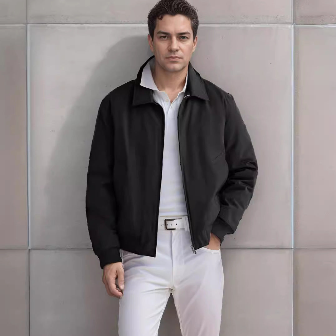 Men's casual jacket with modern design and practical details Lisslune
