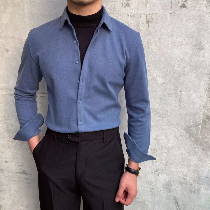 Men's Elegant Long Sleeve Shirt Lisslune