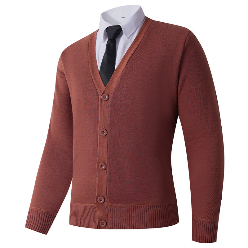 Men's cardigan with V-neck and button closure Lisslune