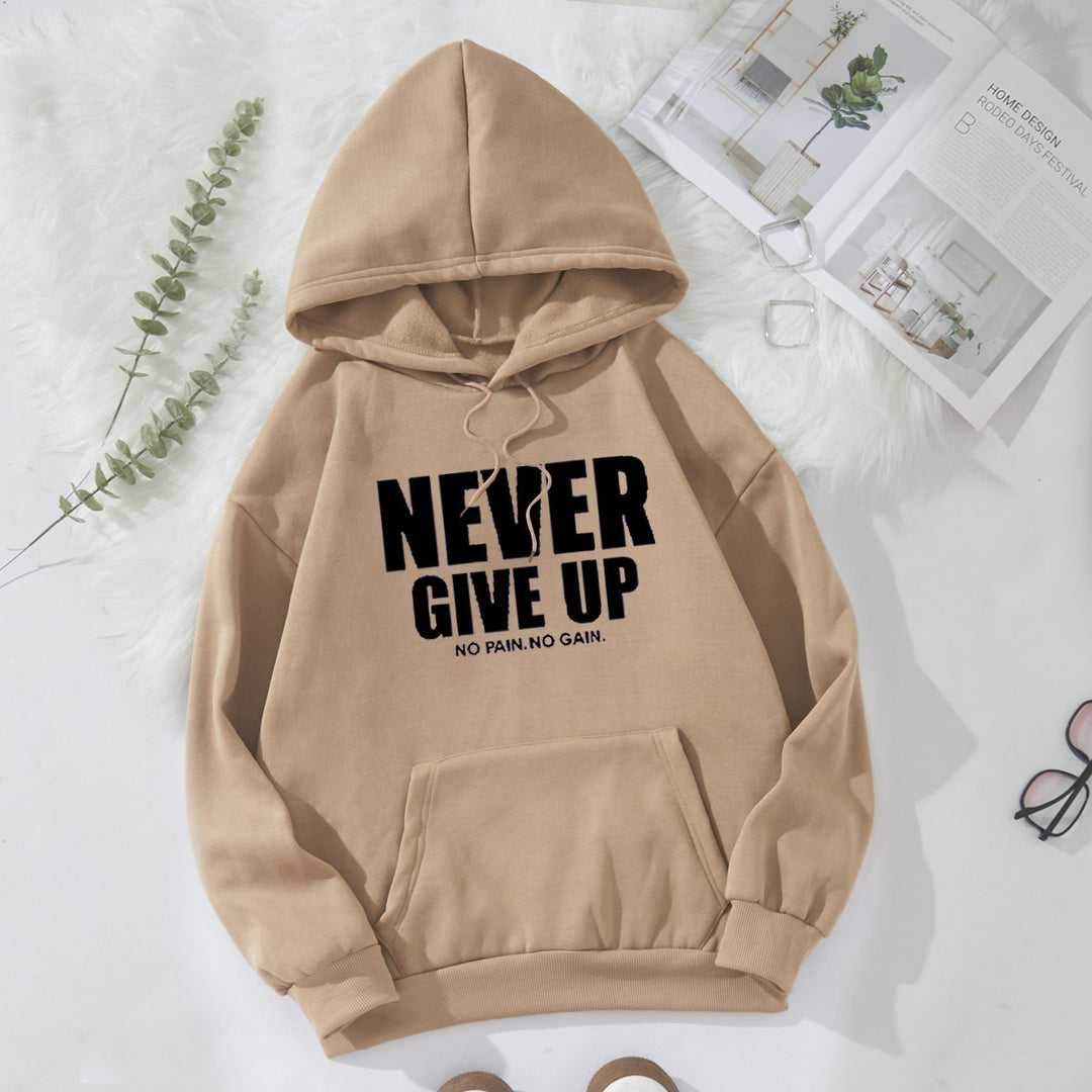 Women's hoodie with motivating lettering Lisslune 1772613019