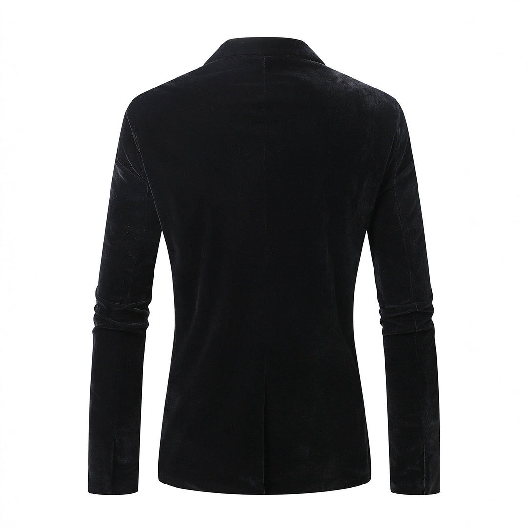 Men's elegant velvet blazer with fine details Lisslune