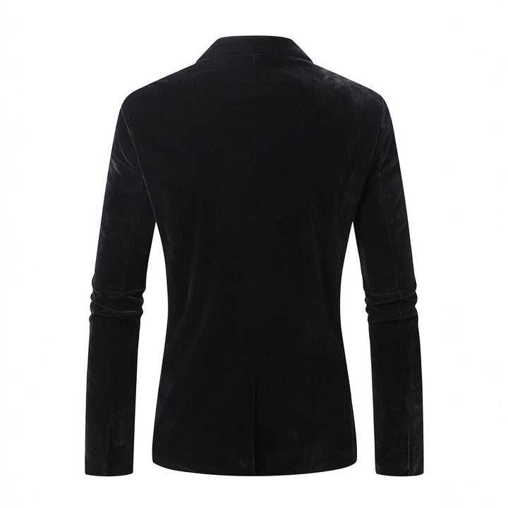 Men's elegant velvet blazer with fine details Lisslune