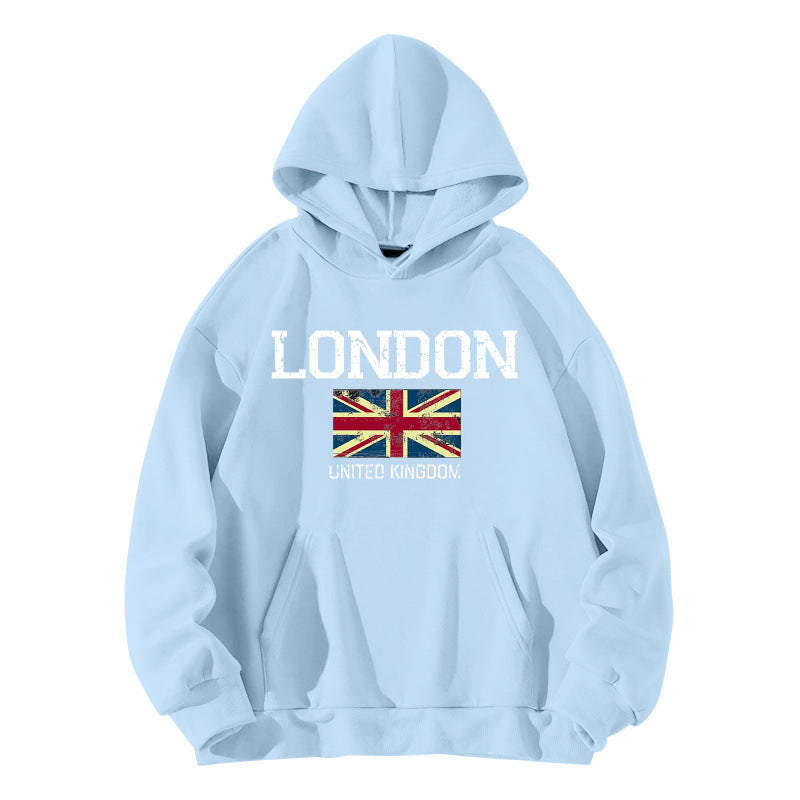 Women's hoodie in urban London style with kangaroo pocket and comfortable fit Lisslune