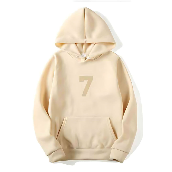 Women's hoodie with sporty design and numeric print Lisslune