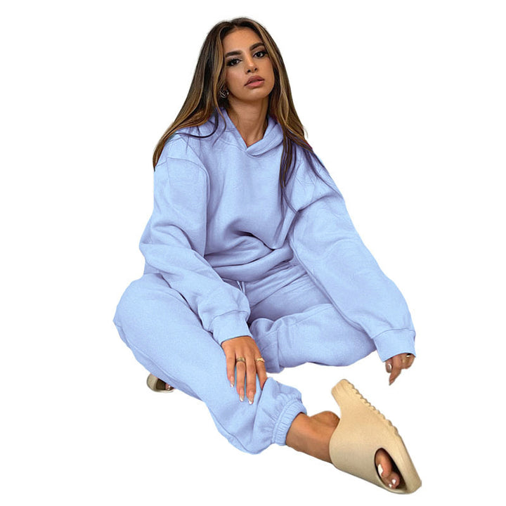 Women's comfortable hooded suit made of high-quality sweatshirt material Lisslune