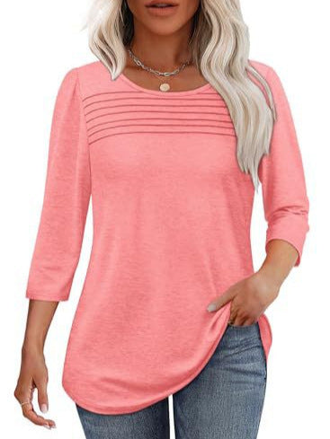 Women’s long sleeve shirt with pleat details Lisslune